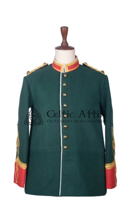 Green Wool Military War Jacket