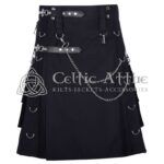 Chained Gothic Black Kilt
