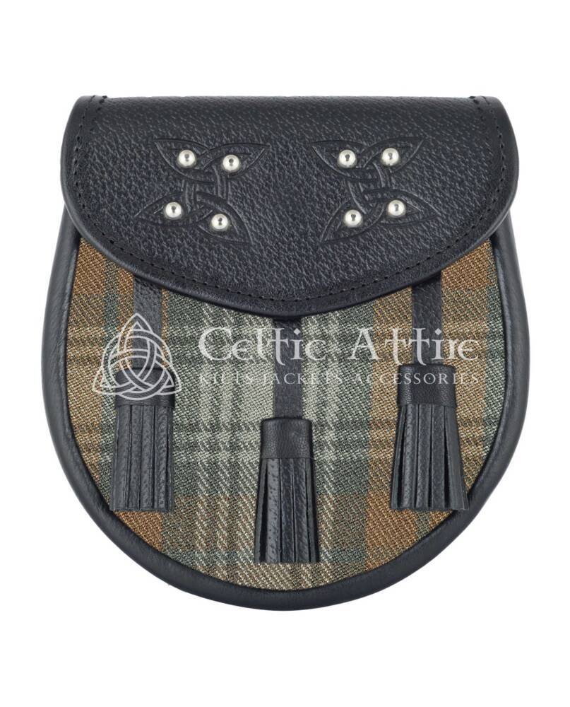 Black Watch Weathered Tartan Sporran Black Watch Weathered Tartan Sporran