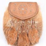 Brown Leather Real Fur Sami Dress Sporran