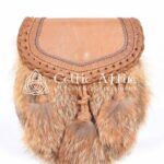 Brown Leather Real Fur Sami Dress Sporran (14)
