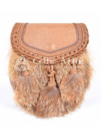 Brown Leather Real Fur Sami Dress Sporran (14)