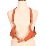 Men’s Vintage Brown Leather Shoulder Holster Rig
