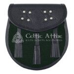 Solid Green Tartan Sporran