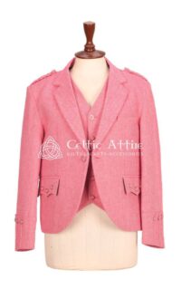 Women's Pink Tweed Jacket and waistcoat