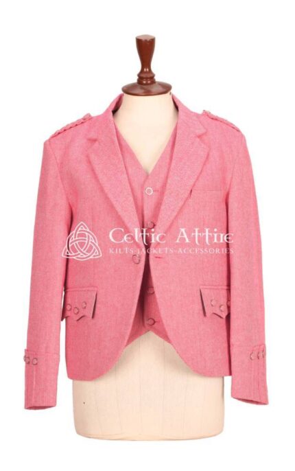 Women's Pink Tweed Jacket and waistcoat