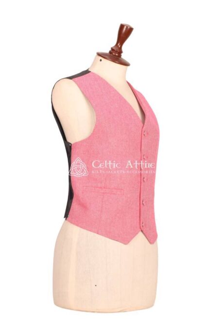 Women's Pink Tweed Jacket and waistcoat