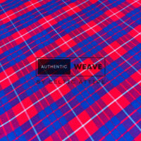 Hamilton Red Modern Tartan Fabric