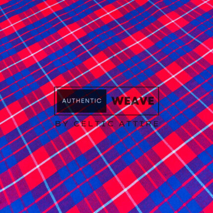 Hamilton Red Modern Tartan Fabric