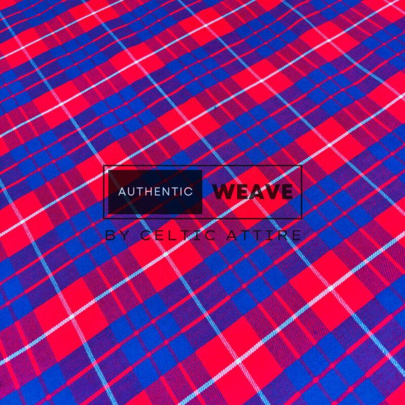 Hamilton Red Modern Tartan Fabric