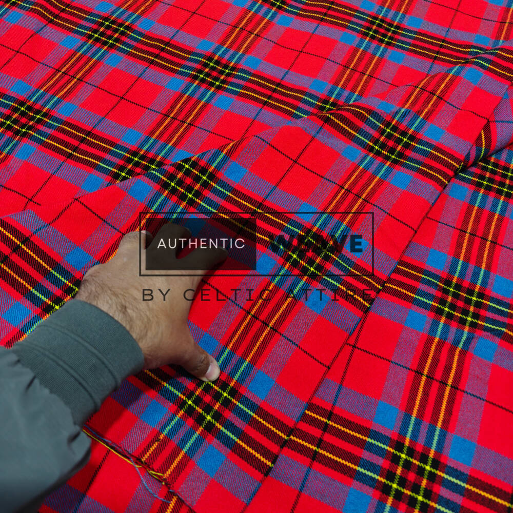 Leslie Red Ancient Tartan Fabric Leslie Red Ancient Tartan Fabric