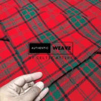 Robertson Red Modern Tartan Fabric
