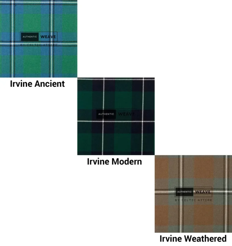Clan Irvine Tartan Fabrics