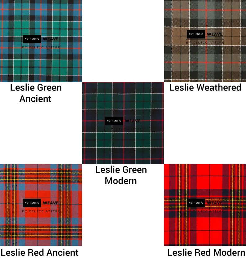 Clan Leslie Tartan Fabrics Clan Leslie Tartan Fabrics