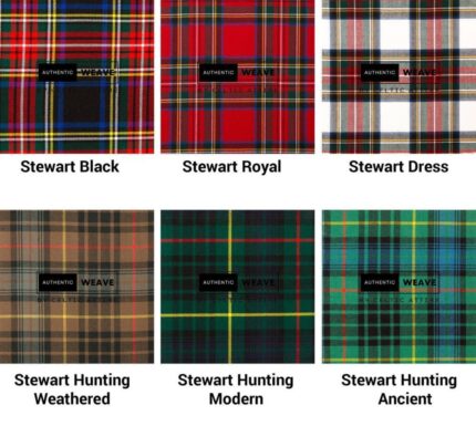 Scottish Clan Stewart Tartan Fabrics
