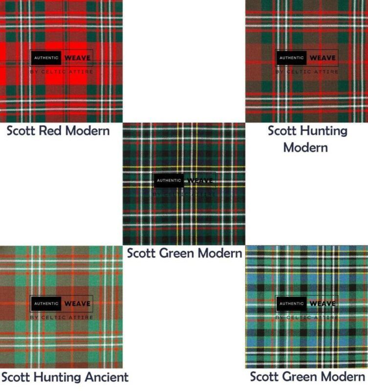 Clan Scott Tartan Fabrics