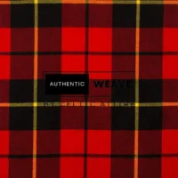 Wallace Red Modern Tartan Fabric