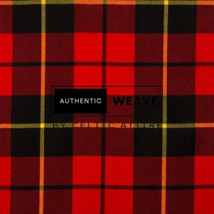 Wallace Red Modern Tartan Fabric
