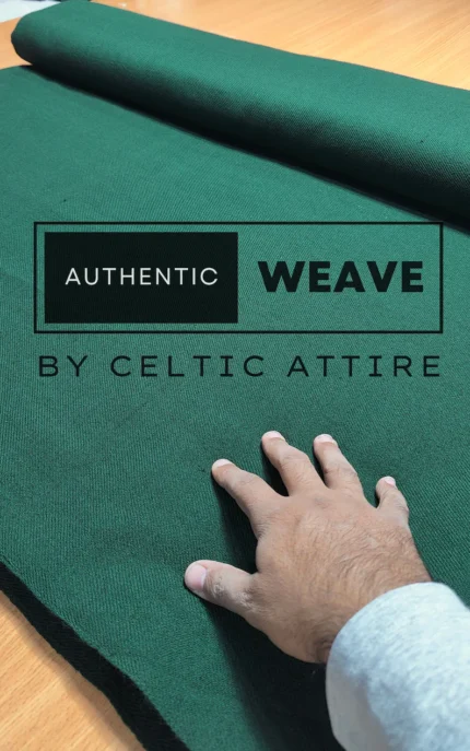 Solid Green Tartan Fabric