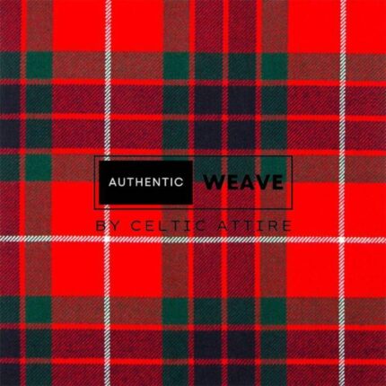 Fraser Red Modern Tartan Fabric