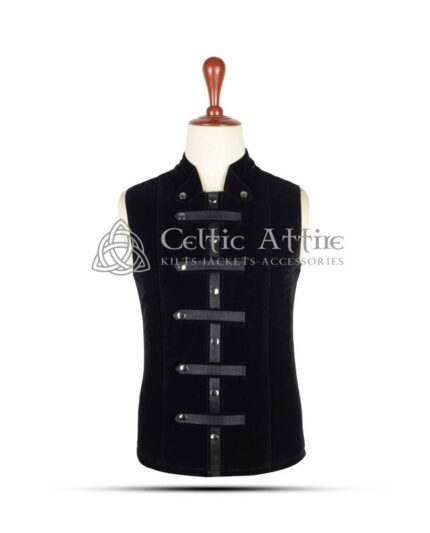 Black Velvet Punk Rock Vest