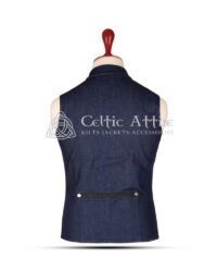Blue Denim Punk Rock Vest