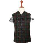 Brown Watch Tartan Punk Rock Waistcoat