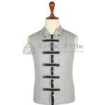 Gray Wool Punk Rock Waistcoat