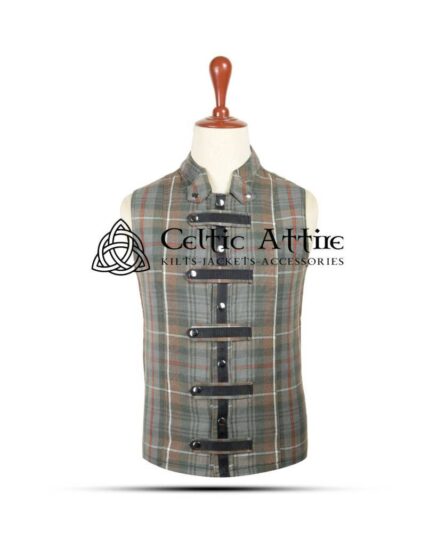 Mackenzie Weathered Tartan Punk Rock Vest