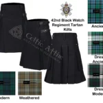 Black Watch Tartan Hybrid Utility Kilt