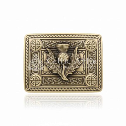 Thistle Flower Scottish Kilt Belt Buckle