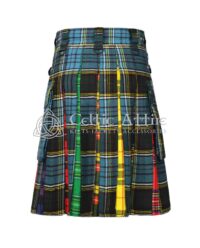 Scottish Tartan Multi Colors Fun Kilt