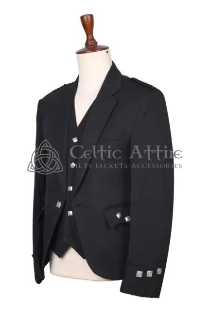 Premium Barathea Wool Argyll Jacket & Waistcoat