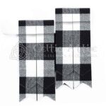 White Black Rob Roy Tartan Flashes