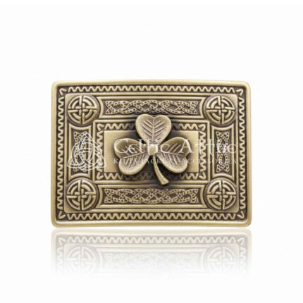 Shamrock Emblem Scottish Kilt Belt Buckle
