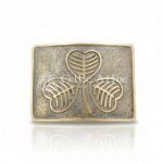 Shamrock Scottish Kilt Belt Buckle