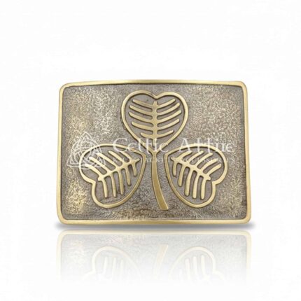 Shamrock Scottish Kilt Belt Buckle