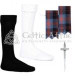 Scottish Angus Flashes - Socks and Kilt Pin