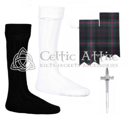 Scottish Baird Flashes - Socks and Kilt Pin