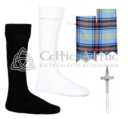Scottish Bell of Borders Flashes - Socks and Kilt Pin