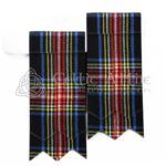 Black Stewart Tartan Flashes