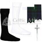 Scottish Black Watch Flashes - Socks and Kilt Pin