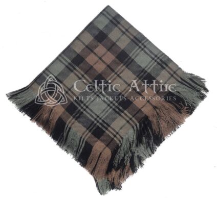 Mens Scottish Black Watch Weathered Tartan Flyplaid