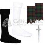 Scottish Brown Watch Flashes - Socks and Kilt Pin