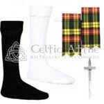 Scottish Buchanan Flashes - Socks and Kilt Pin