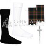 Scottish Buchanan Hunting Flashes - Socks and Kilt Pin