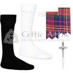 Scottish Cameron Flashes - Socks and Kilt Pin