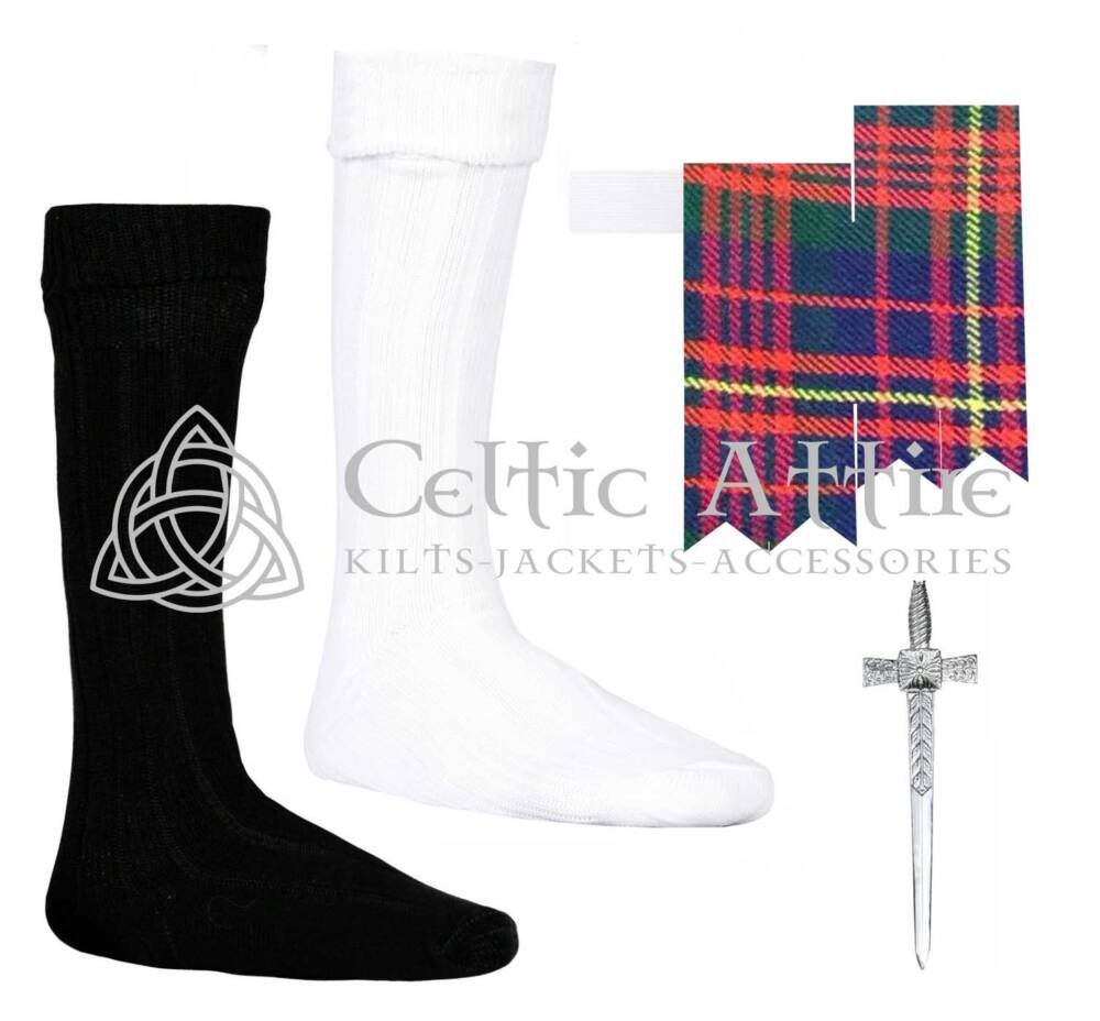 Scottish Cameron Flashes - Socks and Kilt Pin Scottish Cameron Flashes - Socks and Kilt Pin