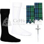 Scottish Campbell Ancient Flashes - Socks and Kilt Pin