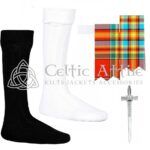 Scottish Chattan Ancient Flashes - Socks and Kilt Pin